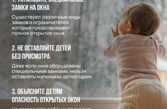 Защити ребенка от падения из окна